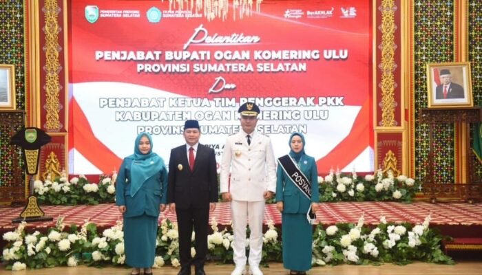 Pj Bupati OKU dan Pj Ketua TP-PKK OKU dilantik, Elen Setiadi: Ingatkan Tugas Perlu Perhatian Khusus, Pilkada Serentak.