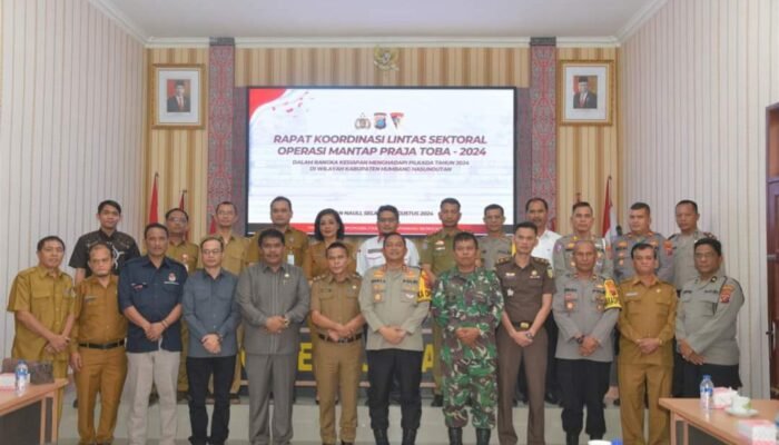Kapolres Bersama Forkopimda Humbahas Buka Rapat Kordinasi Lintas Sektoral Operasi Mantap Praja Toba 2024