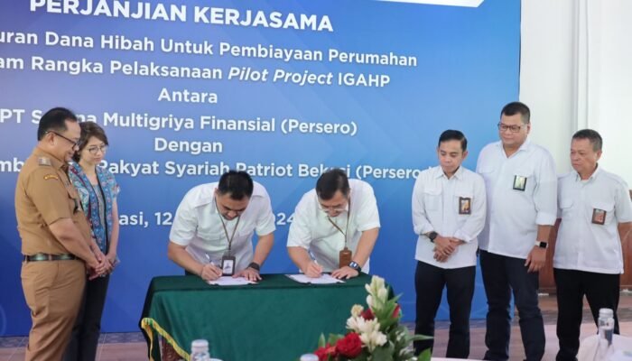 BPRS Patriot Tandatangani Kerjasama Dengan PT. Sarana Multigriya Finansial, ini Kata Pj. Wali Kota Bekasi