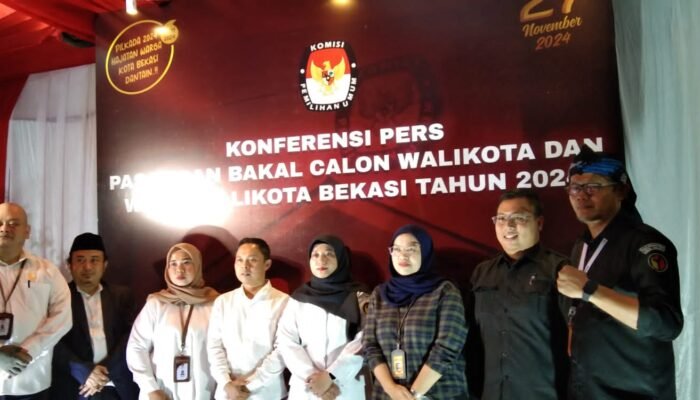 KPUD Kota Bekasi Terima Tiga Pasangan Calon Pilkada 2024