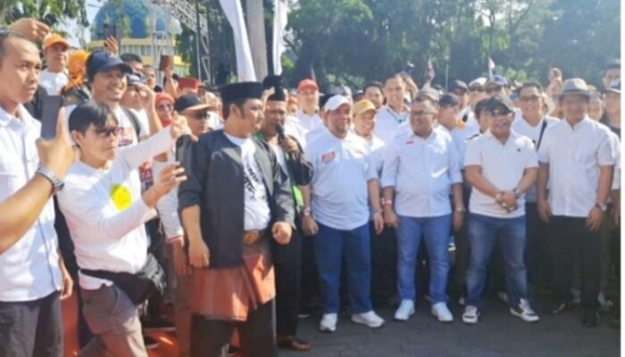 Pasangan Calon Walikota dan Wakil Walikota Bekasi Heri Koswara dan H. Sholihin Gelar Deklarasi