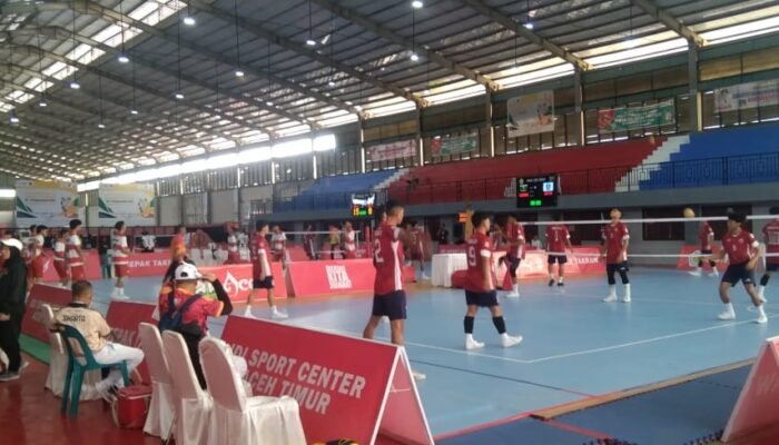Tim Takraw Putra Jatim Taklukkan Sumbar 2 – 0