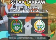 PON XXI 2024 Sepak Takraw Semi final Tim Double Putra Sumut VS SulSel 