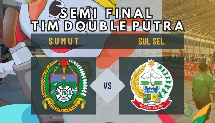 PON XXI 2024 Sepak Takraw Semi final Tim Double Putra Sumut VS SulSel 