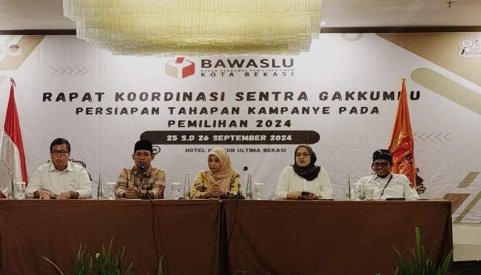 Bawaslu Kota Bekasi Gelar Rakor Sentra Gakkumdu