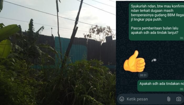 Kapolsek Pemulutan Bungkam Saat Dikonfirmasi Media Dugaan Gudang Overtap BBM Ilegal 