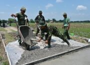 Warga Antusias Dukung Satgas, Danramil 04 Tawangsari Optimis TMMD Selesai Tepat Waktu