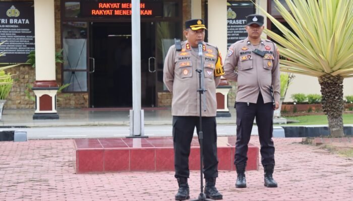 Kunjungan Presiden Ke Humbang Hasundutan, Kapolres Pimpin Apel dan Siap Pengamanan
