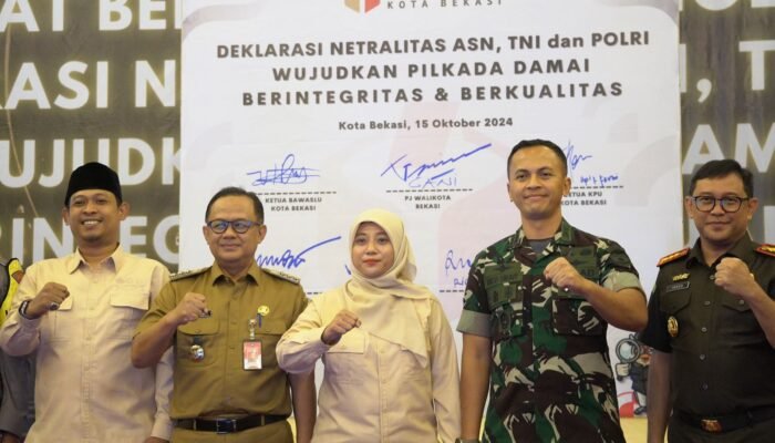 Tingkatkan Sinerginitas, Bawaslu Gelar Deklarasi Netralitas ASN, TNI, & Polri