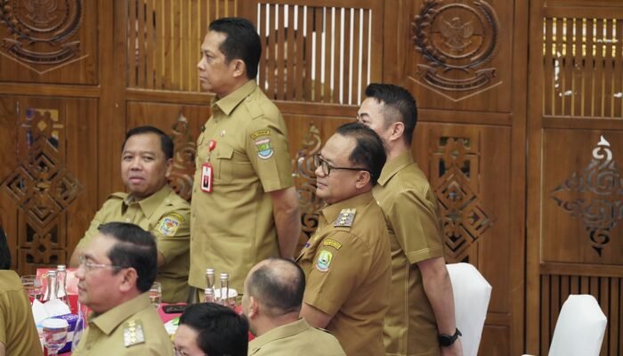 Pj. Wali Kota Bekasi Gani Muhamad Hadiri Penyambutan Mendagri dan 2 Wamendagri