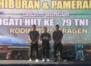Ribuan Warga Meriahkan HUT TNI ke-79 di Alun Alun Sragen