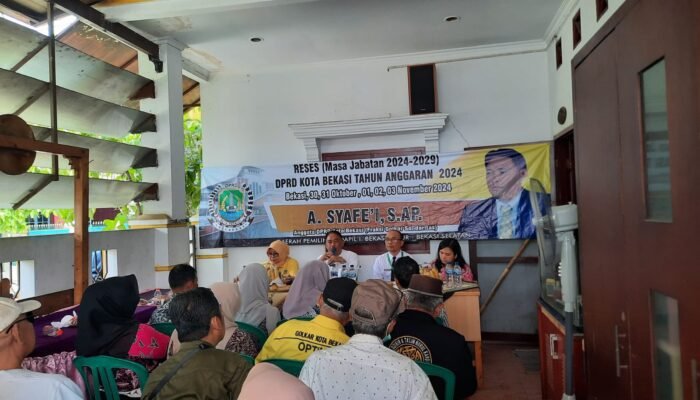 Reses III Anggota DPRD Kota Bekasi, Syafe’i Serap Aspirasi Dapil I