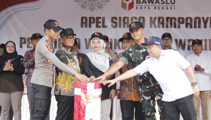 Gelar Apel Siaga Pilkada 2024 Kota Bekasi, Komitmen Mewujudkan Pemilu Aman Dan Lancar