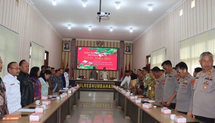 Polres bersama Forkopincam se Humbang Hasundutan Koordinasi Lintas Sektoral Persiapan Nataru