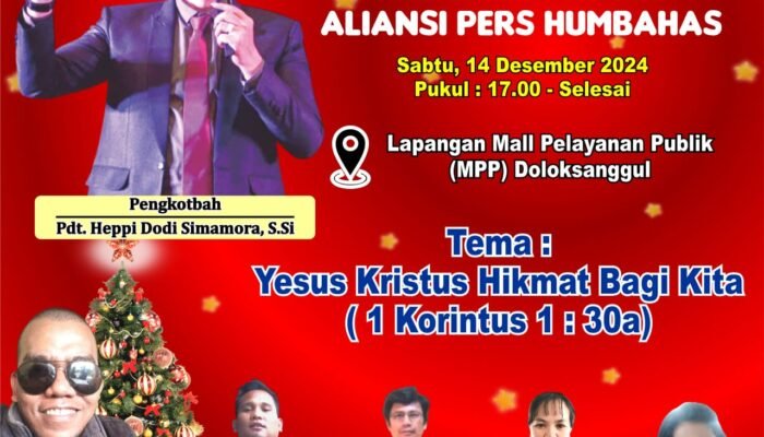 Perayaan Natal Perdana Aliansi Pers Humbahas Membawa Hikmat dan Sukacita