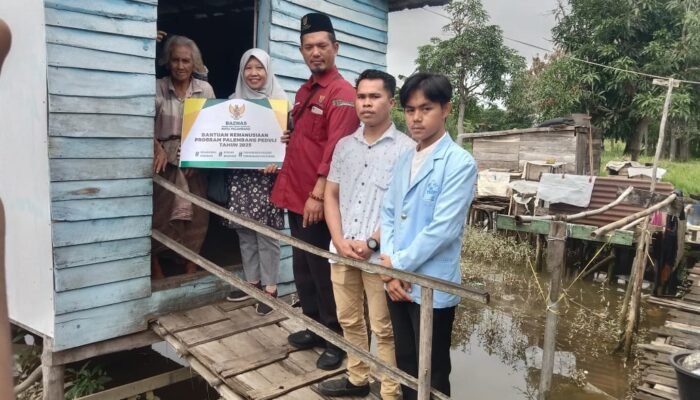 Baznas Peduli Kota Palembang Salurkan Bantuan Di Empat Lokasi