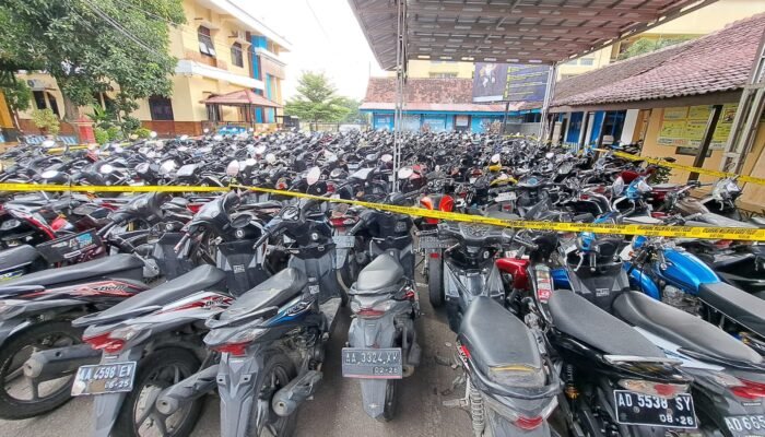Polres Sragen Tindak Pelaku Balap Liar, Ratusan Motor Diamankan, Penabrak Petugas Bakal Terima Sanksi Tegas