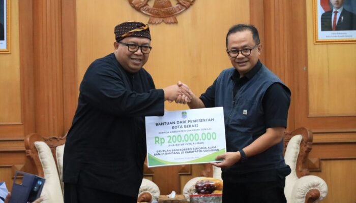 Pemkot Bekasi Bantu Korban Bencana Longsor di Kabupaten Sukabumi