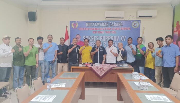 Ubaidillah Terpilih Kembali Sebagai Ketua Pengcab Porserosi Kota Bekasi Periode 2025 – 2029