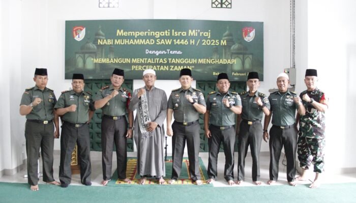 Pertebal Keimanan dan Ketaqwaan, Kodim 0507/Bekasi Peringati Isra Mi’raj Nabi Muhammad SAW 1446 H/2025 M