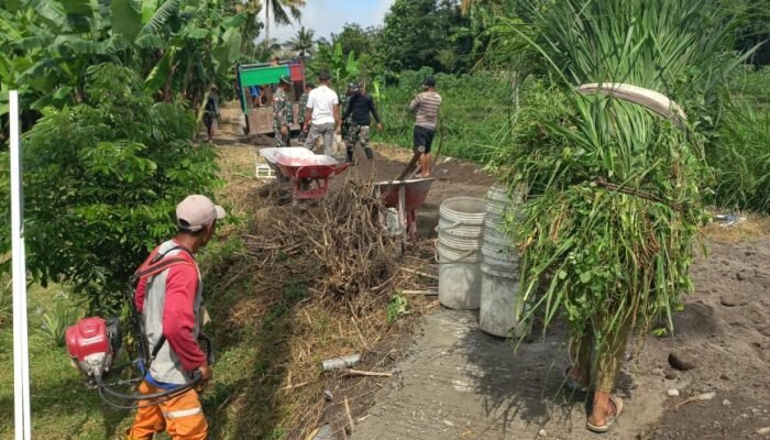 Koramil Wonosegoro Dan Warga Kalinanas Antusias Sambut TMMD ke-123 Tahun 2025