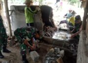 Babinsa Bantu Bangun Pondasi Rumah Warga, Gotong Royong Mewujudkan Mimpi Suminto