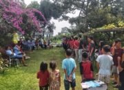 Serunya Permainan Anak Dihari Pertama Acara Simorangkir Sektor Utara di Gunung Geulis