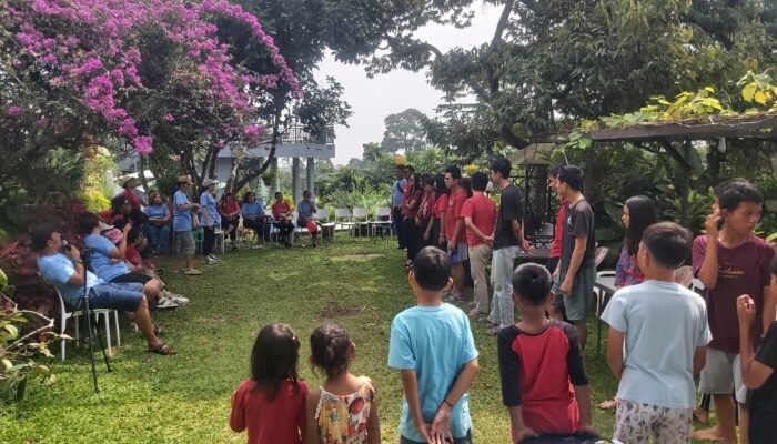 Serunya Permainan Anak Dihari Pertama Acara Simorangkir Sektor Utara di Gunung Geulis