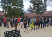 Menyambut HUT RI ke-80, Karang Taruna Kecamatan Lintongnihuta Adakan Turnamen Perdana Bola Volly
