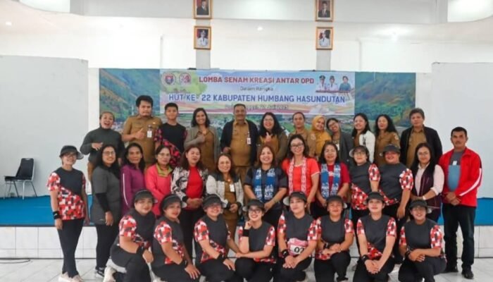 Lomba Senam Kreasi Antar OPD Semarakkan HUT ke-22 Kabupaten Humbang Hasundutan.